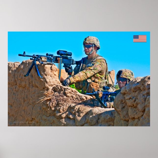 US COMBAT PERSONNEL POSTER (Framsidan)