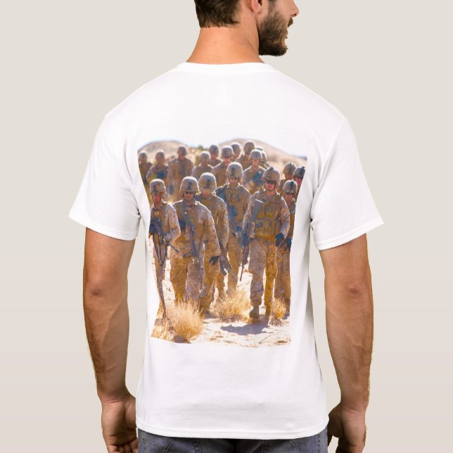 US COMBAT SQUAD - om patrullering T Shirt (Baksida)