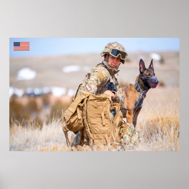 US COMBAT WOMAN POSTER (Framsidan)