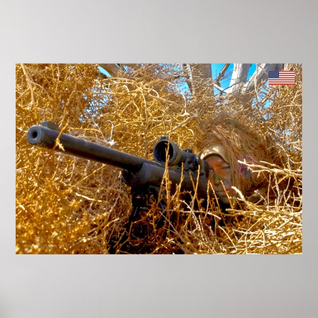 US COMBAT WOMAN POSTER (Framsidan)