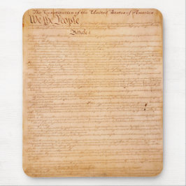 US CONSTITUTION Amerikansk historia Mousepad Musmatta