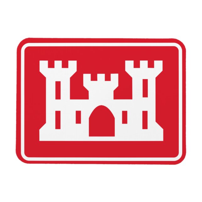 US Corps of Engineers DOD Militär Magnet (Horisontell)