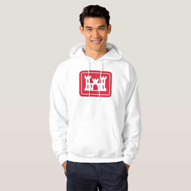 US Corps of Ingenjör DOD Military Hoodie (Hel framsida)
