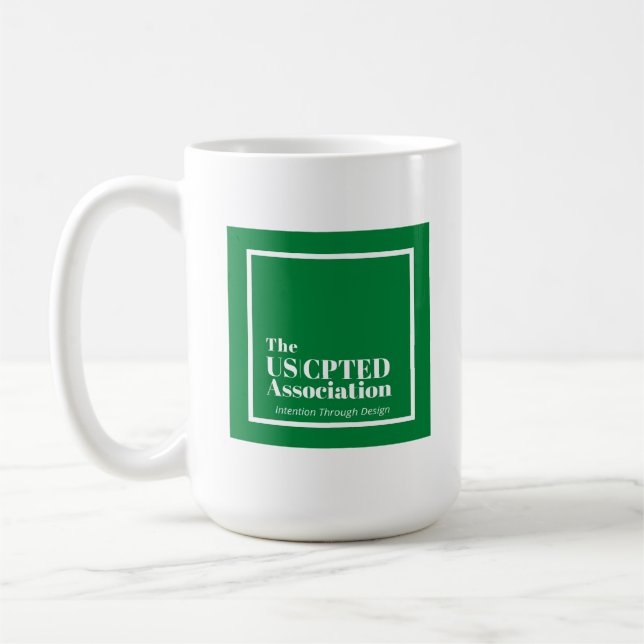 US CPTED Association Member 15 oz Coffee Mug Kaffemugg (Vänster)