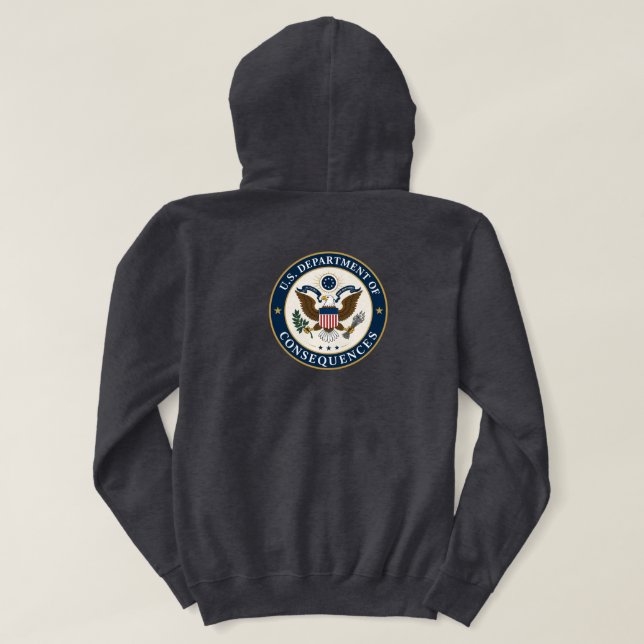 US Department of Consequences Hoodie  (Design baksida)