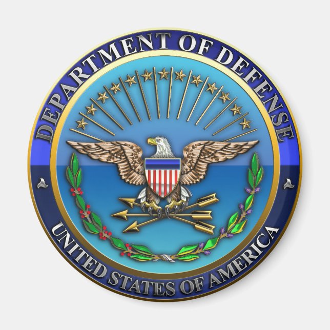 US Department of Defense (DoD) Magnet (Framsidan)