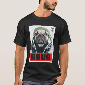 US Doug The Pug Headphone 01 T Shirt