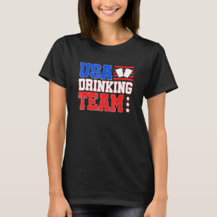 US Drinking Team Drinking Beer T Shirt