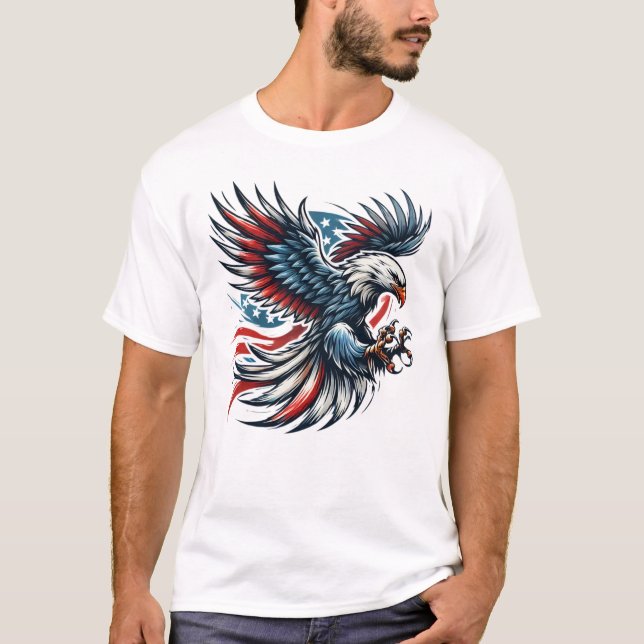 US EAGLE DESIGN T SHIRT (Framsida)
