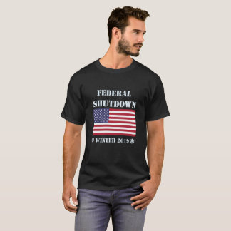 Us-federal regeringavstängning /Furlough T Shirt