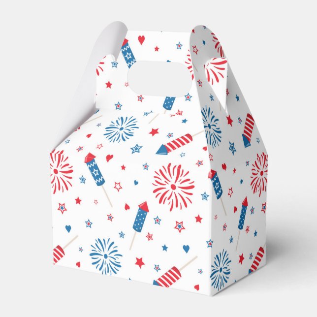US Firande, Patriotic Gable Box Amerika Presentaskar (Framsidan Sidan)