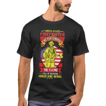 US Firefighter Proud and Honor Snyggt Tee Design