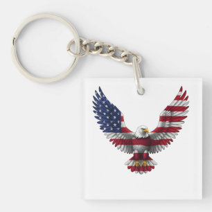 US Flag Bald Eagle 4 juli