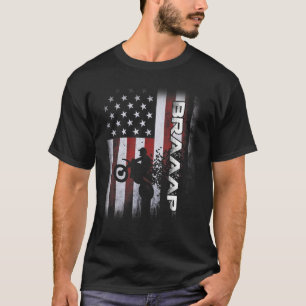 US Flag Dirt Bike Motorcykel Bike Moto Braap Moto T Shirt