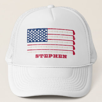 US Flag Golf Club Name Keps