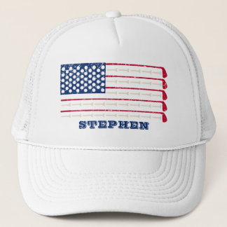 US Flag Golf Club Name Keps