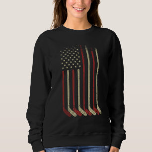 US Flag Patriottisk Amerikansk Hockeyspelare Ishoc T Shirt