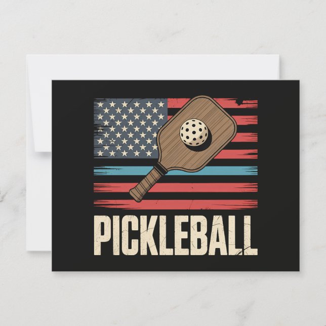 US Flag Pickleball Inbjudningar (Framsida)