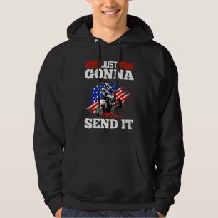 US Flag Quad ATV Kommer bara att skicka det Hoodie