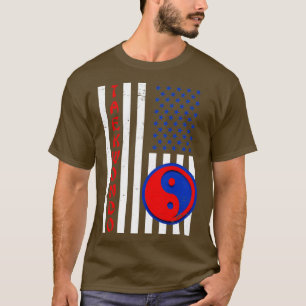 US Flage American Taekwondo T Shirt