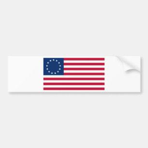Us-flagga 13 stjärnor Betsy Ross Bildekal