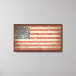 Us-flagga 1776 canvastryck