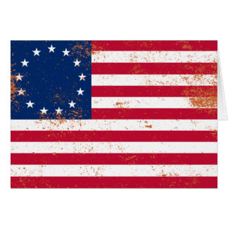 Us-flagga 1776 hälsningskort