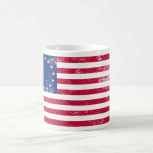Us-flagga 1776 kaffemugg