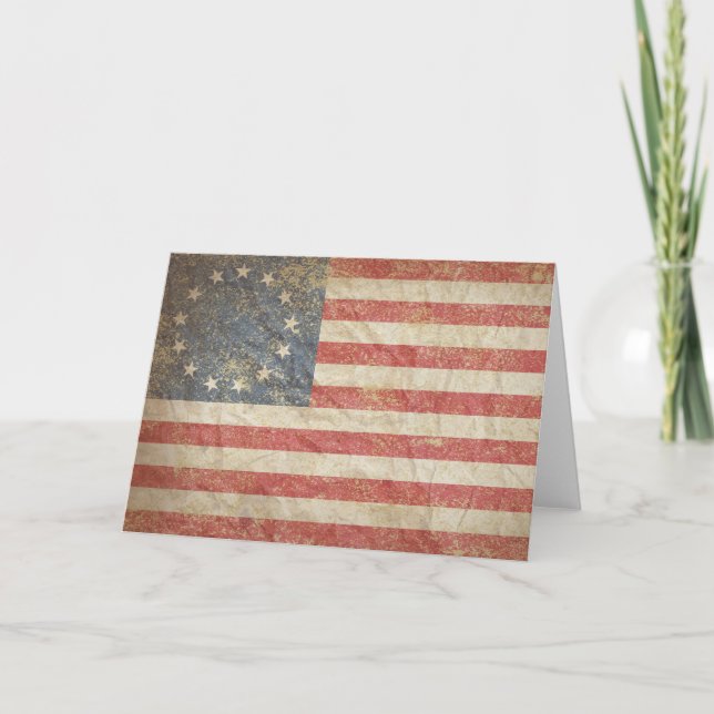 US Flagga 1776 Kort (Framsida)