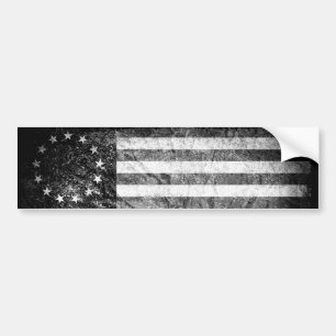 US Flagga 1776, svartvitt Bildekal
