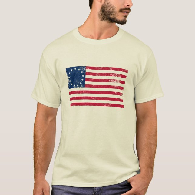 Us-flagga 1776 t-shirt (Framsida)
