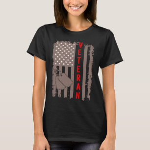 US FLAGGA AMERICAN VETERAN Gift Veterans Day Solda T Shirt