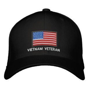 US Flagga - Amerika - Vietnam Veteran Broderad Keps