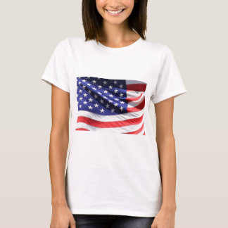 US Flagga BAckground Tee