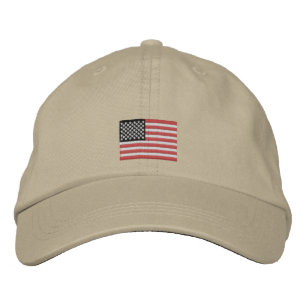 US Flagga baseballsockel Broderad Keps