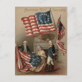 Us-flagga Betsy Ross George Washington Vykort