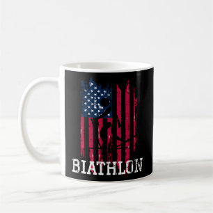 Us Flagga Biathlon Kaffemugg