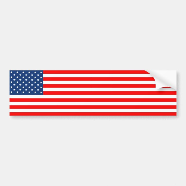 Us-flagga Bildekal (Framsidan)
