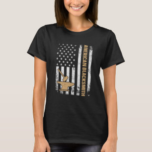 US Flagga Blacksmithing Anvil & Hammer American Bl T Shirt