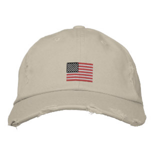 US FLAGGA BRODERAD KEPS