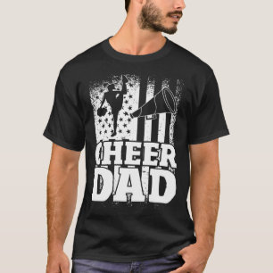 US Flagga Cheerlead Far Cheer Pappa T Shirt