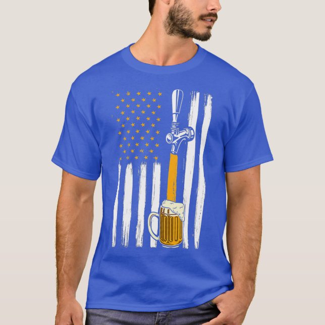 US Flagga Craft Beer T Shirt (Framsida)