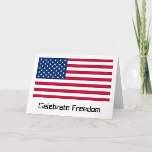 US Flagga Day: Frihet i rött, vitt och blått Kort
