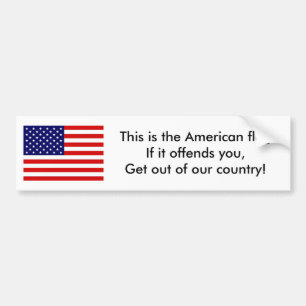 Us-flagga, denna är amerikanska flaggan. Om den Bildekal