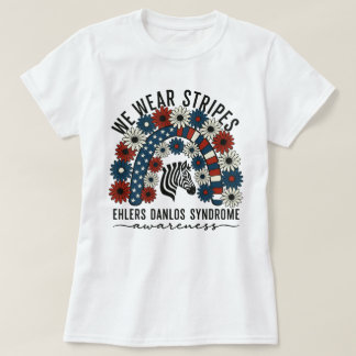 US Flagga Ehlers-Danlos Syndrome 4 juli T Shirt