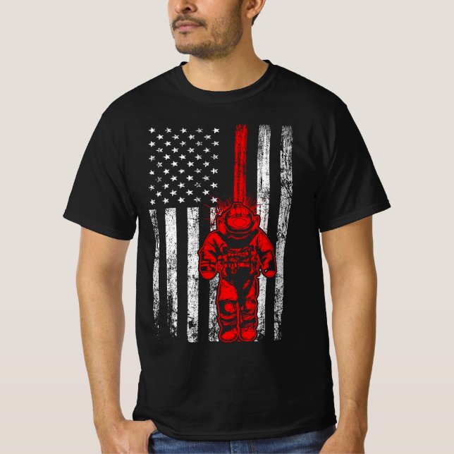 US Flagga EOD Tech T Shirt (Framsida)