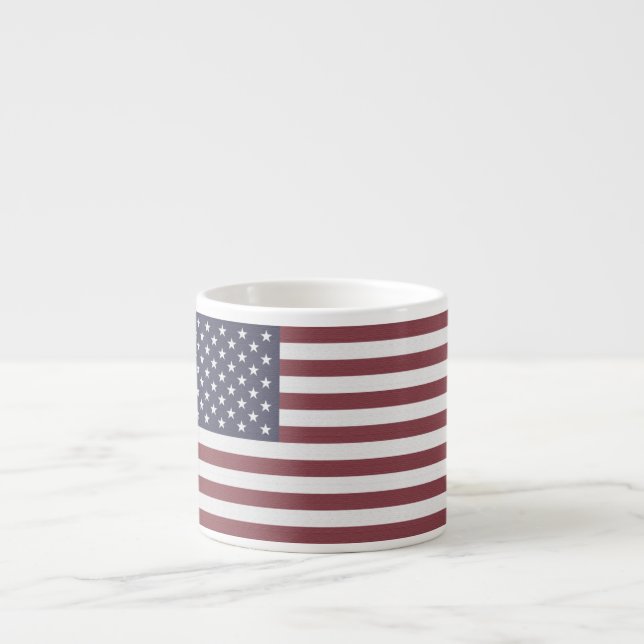 Us-flagga Espressomugg (Framsidan)