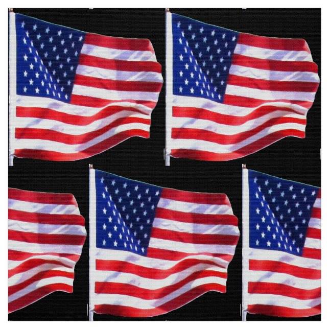 US Flagga Fabric Tyg (Provkarta)