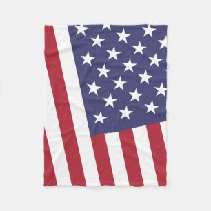 Us-flagga - fira Amerika - independence day Fleecefilt