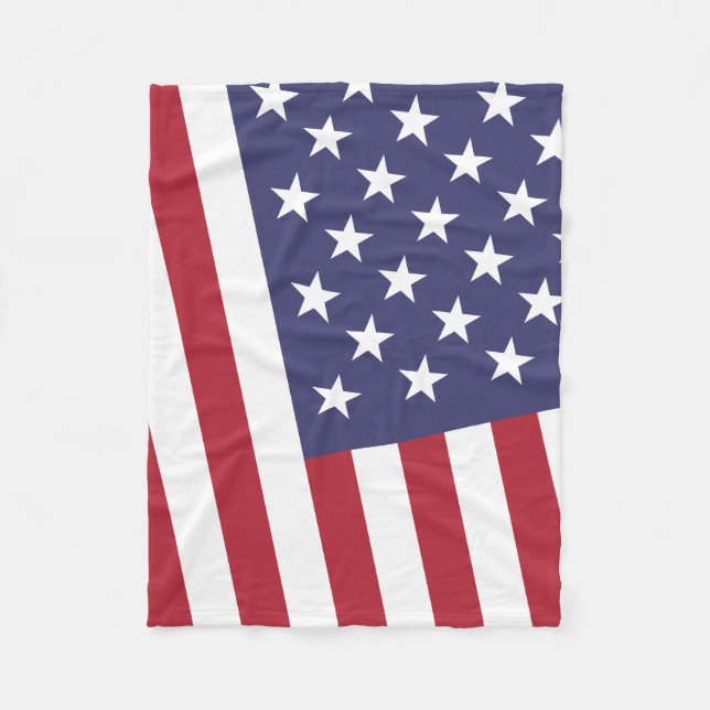 Us-flagga - fira Amerika - independence day Fleecefilt (Framsidan)